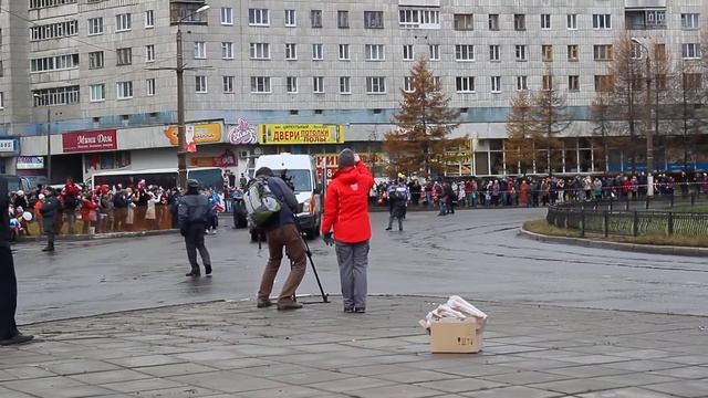 Северодвинск. Олимпийский огонь на каракате )))