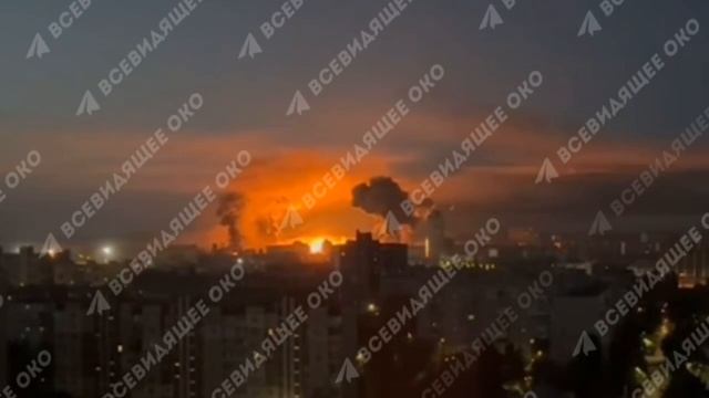 Российская армия ударила дронами камикадзе Герань-3 и Кинжалами по установкам Patriot в Киеве !!!