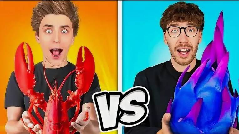 ВЛАД А4 - КРАСНАЯ vs СИНЯЯ ЕДА Челлендж !