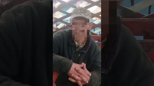 ВСУшник рассказывает,что, находясь на передовой,получил контузию в результате обстрела,его с позиций