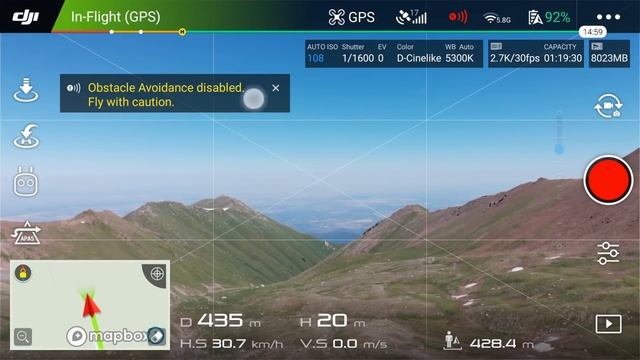 MAVIC  AIR  Первый  тест новых антенн в горах на высоте 3400 метров н.у.м.
