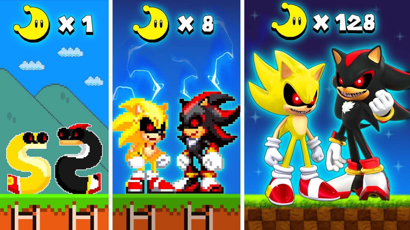 Когда каждый восход луны делают Dark Shadow EXE и GOLD Sonic EXE БОЛЕЕ РЕАЛИСТИЧНЫМИ