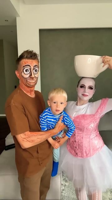 Ballerina Cappuccino Costume and baby