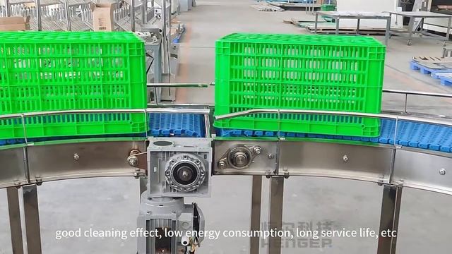 Автоматическая линия для мойки, дезинфекции и сушки пластиковой тары | HENGER Россия