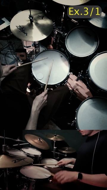 Барабанный курс “Prompted Ghosts”. Пример 3/1.