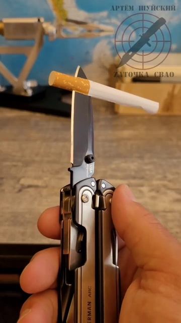 Мультитул Leatherman ARC из порошковрй стали CPM MagnaCut. Заточка ножа на Профиль К4. #нож #shorts
