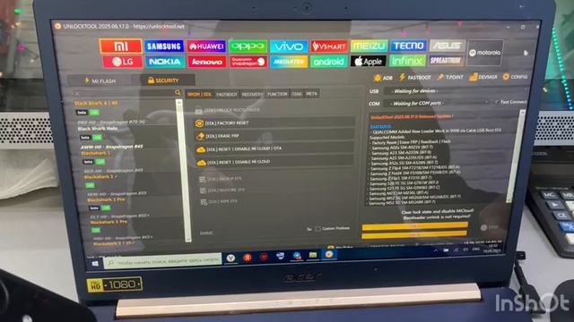 Xiaomi Poco C65 удаление Гугл аккаунта . FRP Unlocktool