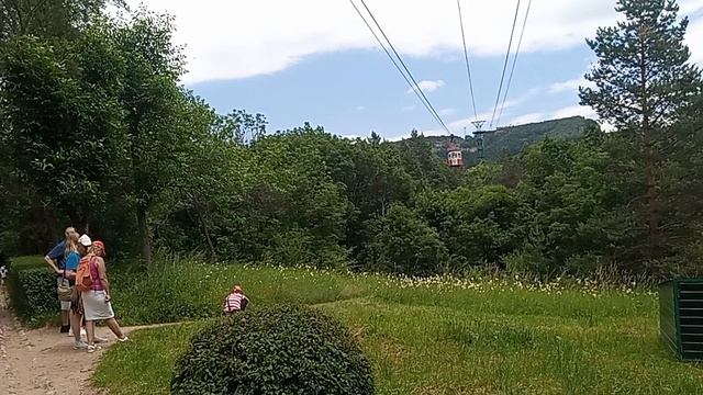 Кисловодск. Канатная дорога, вагончики еще Советские! 18.06.2025 г.