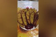 Картофель по деревенски.