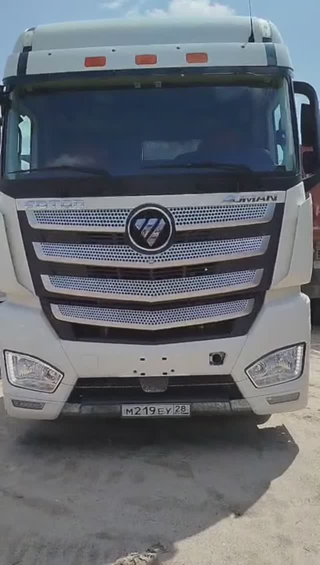 Обзор б/у тягача Foton Auman EST A H5 4×2 BJ4189SLFKA, 2023 г.в., 63151 км, Благовещенск