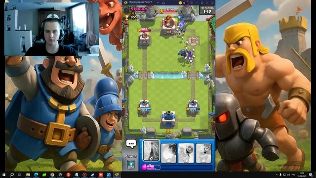 Играю против безумца с колодой за 2.3 элексира
