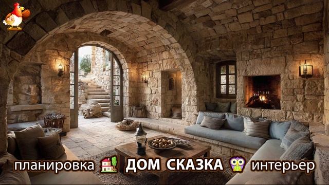 Сказочный дом мечты – 3D идея для вдохновения с планировкой и интерьером 🏡🏚️🏠 вариант (155)