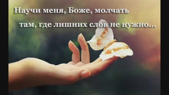 "Научи меня, Боже, молчать.." Авторская песня, исп. Шинкарева Светлана