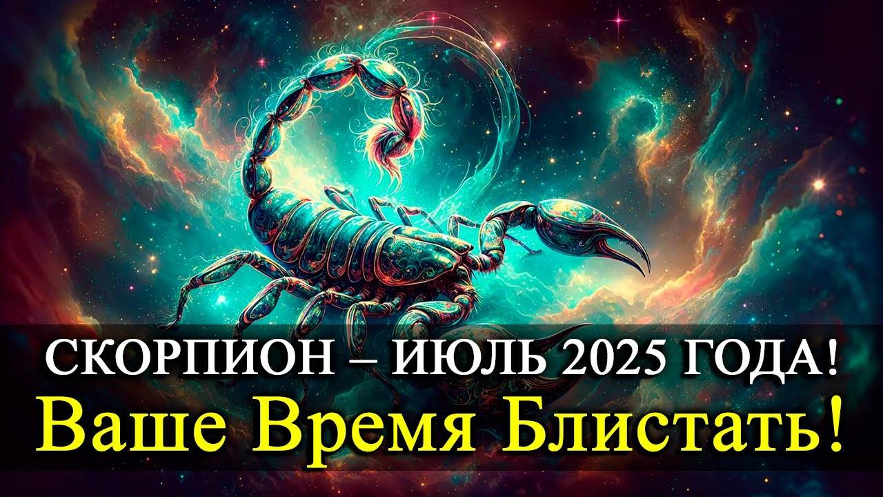 🔥 Скорпион — Июль 2025: Ваше время блистать! Что обещают звёзды? Прогноз на месяц!