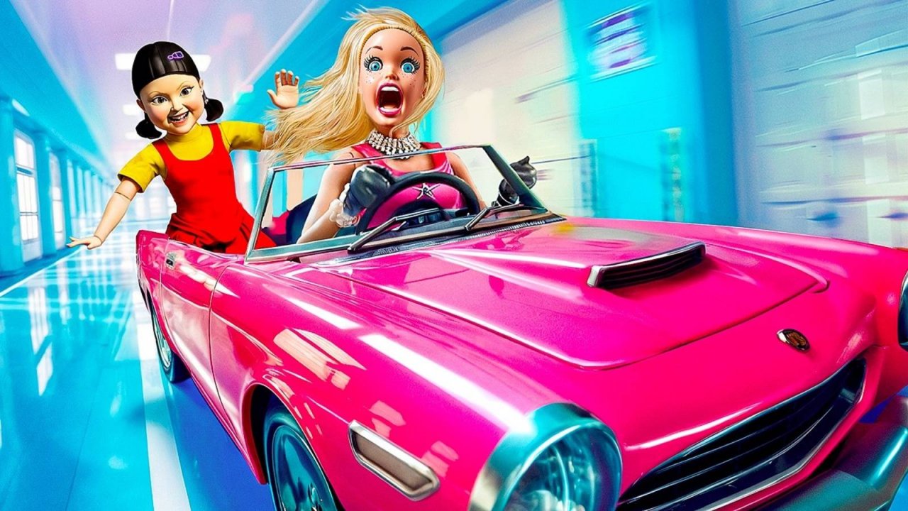 Кукла из Игры в Кальмара против Куклы Барби! Хороший учитель vs Плохой учитель!