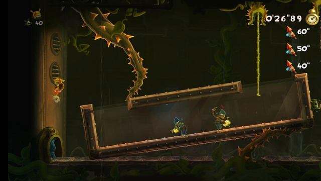 Rayman Legends. 51. Этап Глубинный особняк. Забег
