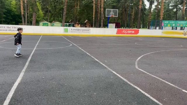 погонять мяч . выполнено