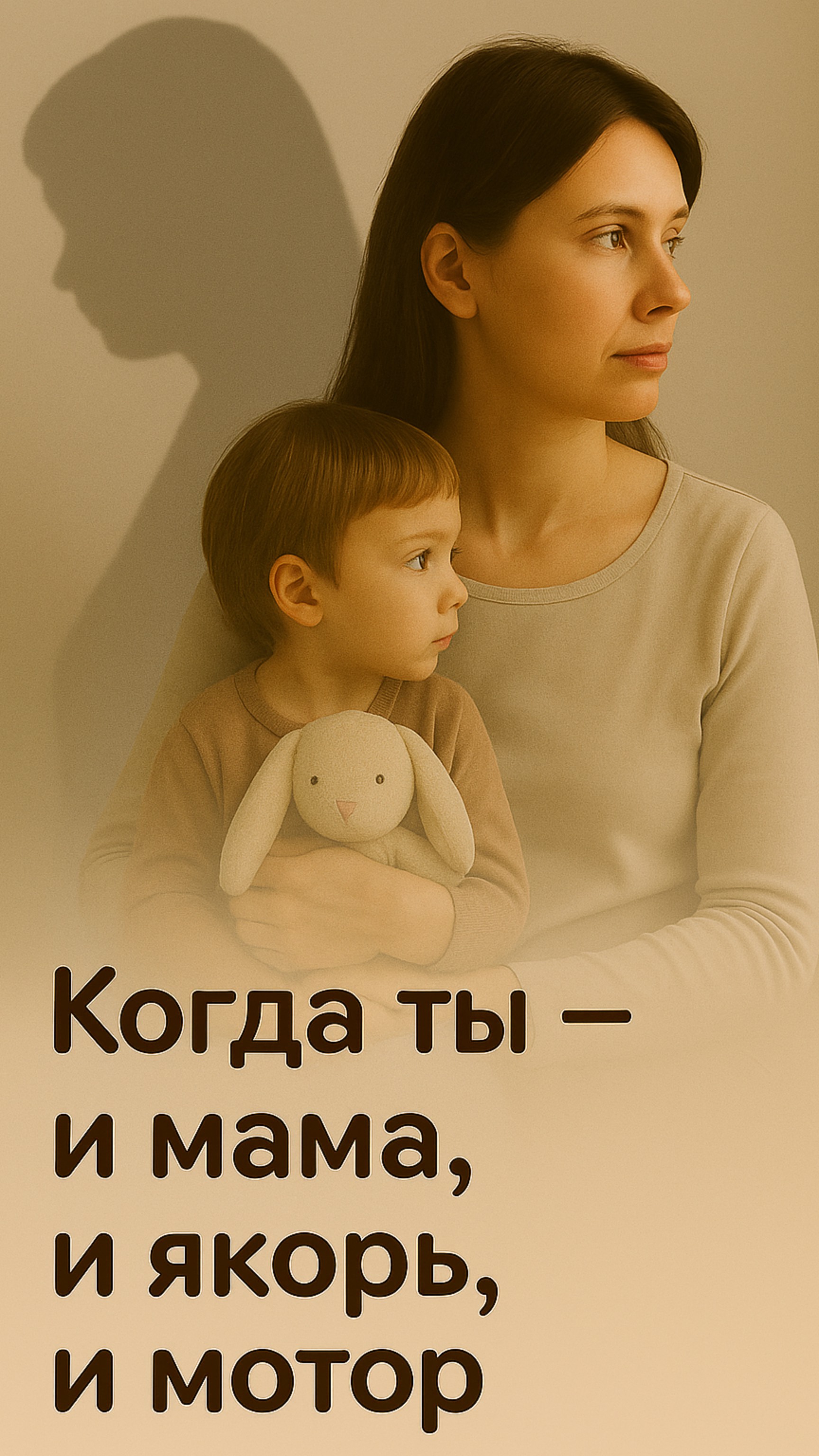 Когда ты - и мама, и якорь, и мотор.