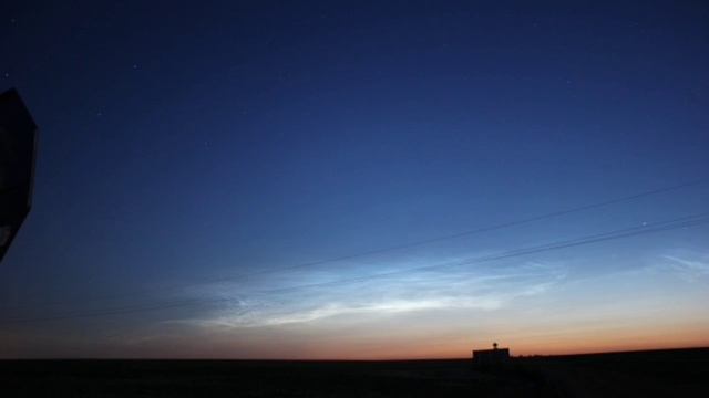 Серебристые облака в Амурской области