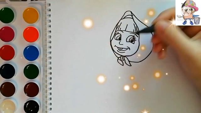 СБОРНИК. МАША И МЕДВЕДЬ. Раскраска. Учим цвета.