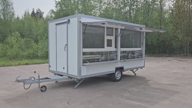 Торговый прицеп с холодильным оборудованием, автолавка, фудтрак