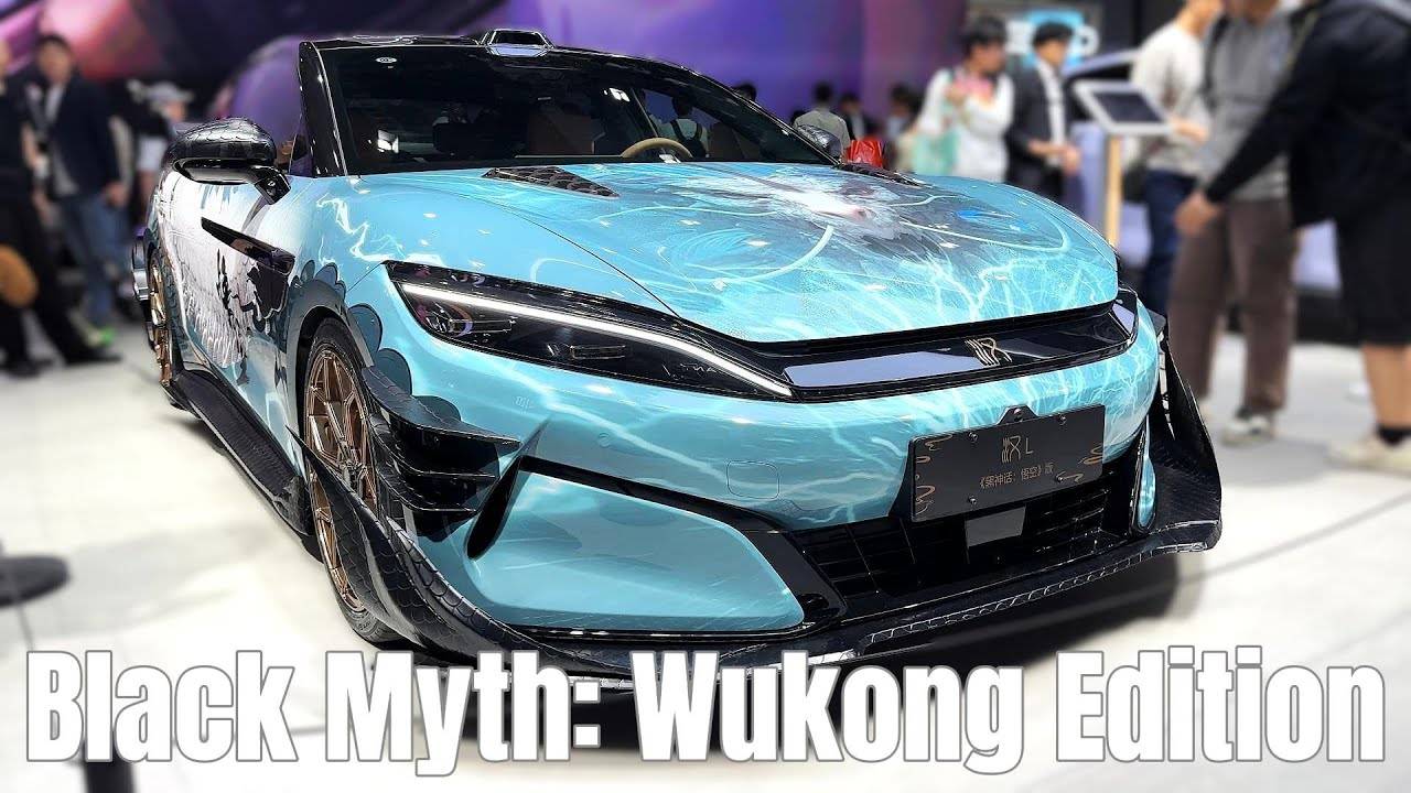 All New  BYD HAN L PHEV Black Myth： Wukong Edition Walkaround—Shanghai Auto Show 2025 ｜ 4K