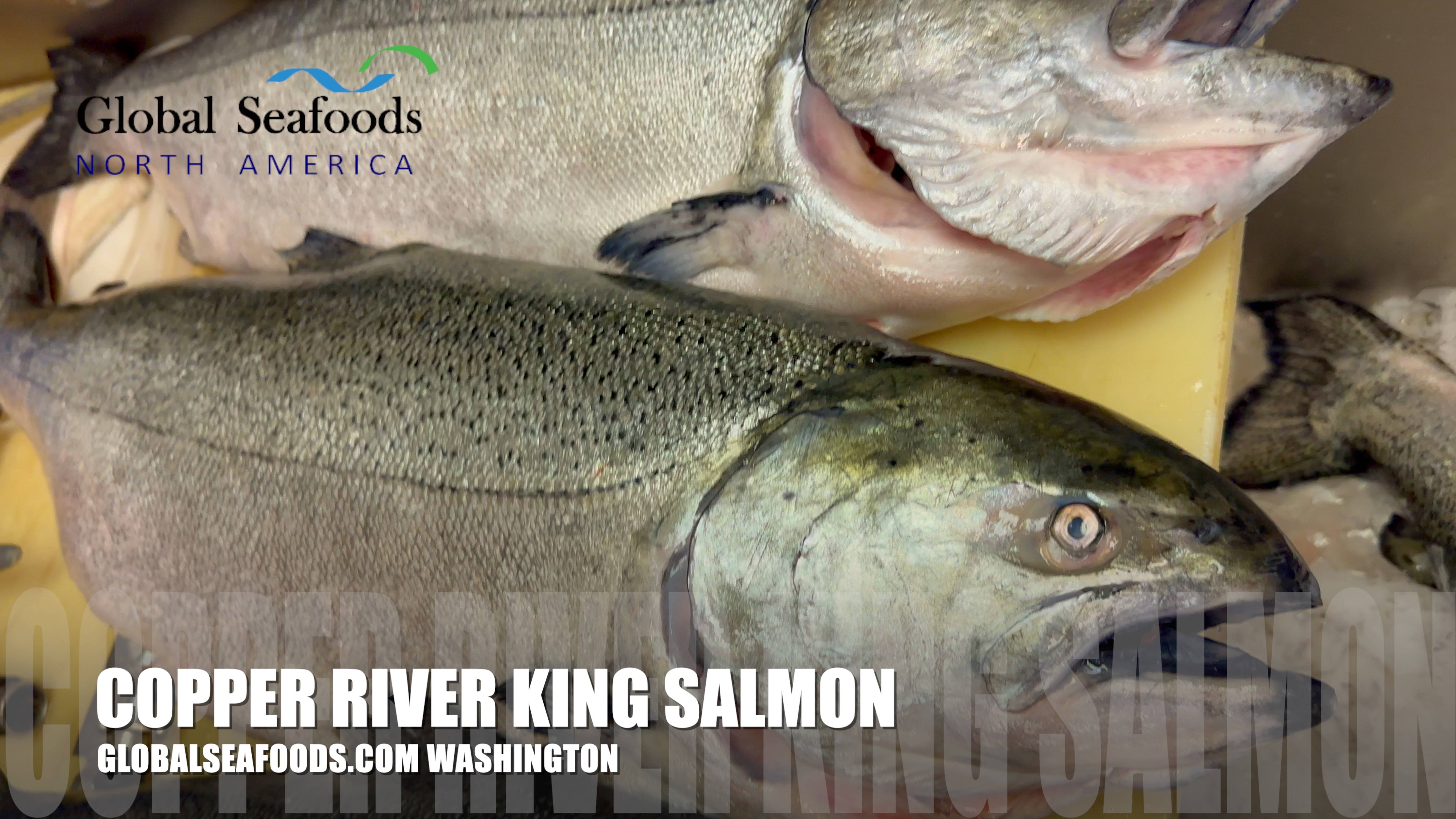 🧡 Посмотрите, как разделывают настоящего короля среди лососей! 🐟🔥