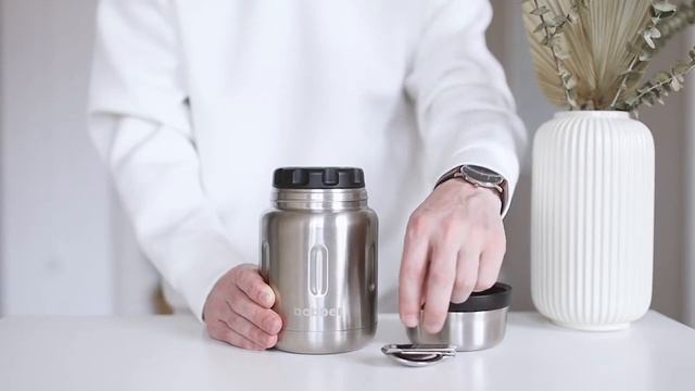 Термос для еды Jerrycan. Складная ложка в комплекте