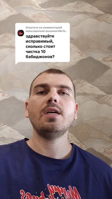 Сколько стоит чистка 10 бабиджонов