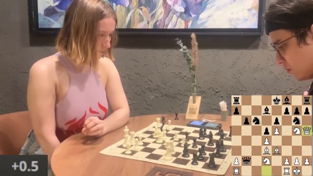 ПРОСТИ, Максим, НЕ получилось!! Настя Л vs Кирилл Б #chess #шахматы #repchess #блиц