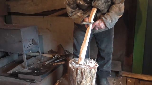 Топорище этап 3 Доводка топорища до рабочего состояния