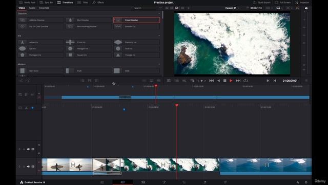 10 - Adding Transition Titles and Effects in the Cut Page