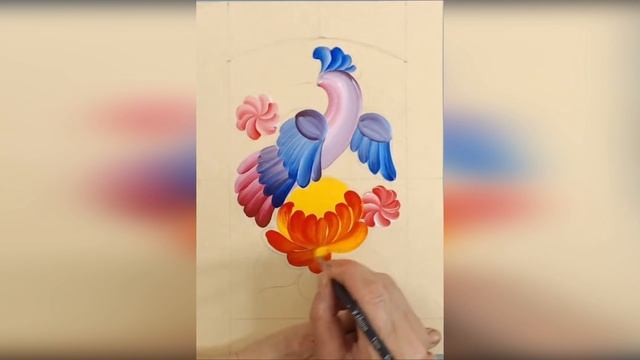 Фрагменты уроков мини-курса "Райские птички. Волховское письмо"