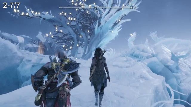 God of War: Ragnarök. Все легендарные сундуки: Нифльхейм. Показан путь к сундукам. Тайм-код.