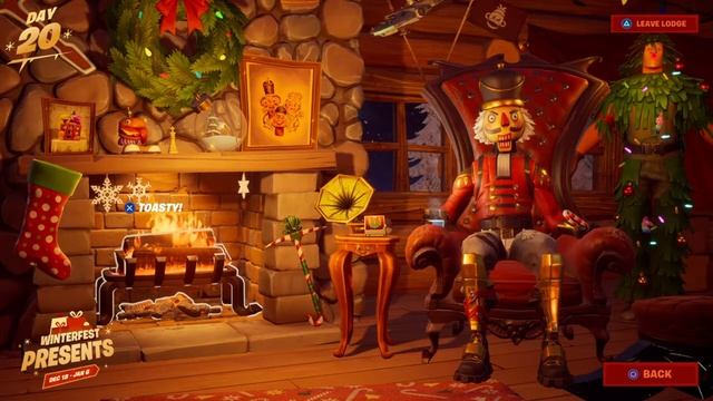Fortnite WINTERFEST DAY 20：  Crackshot sniffing Cane !