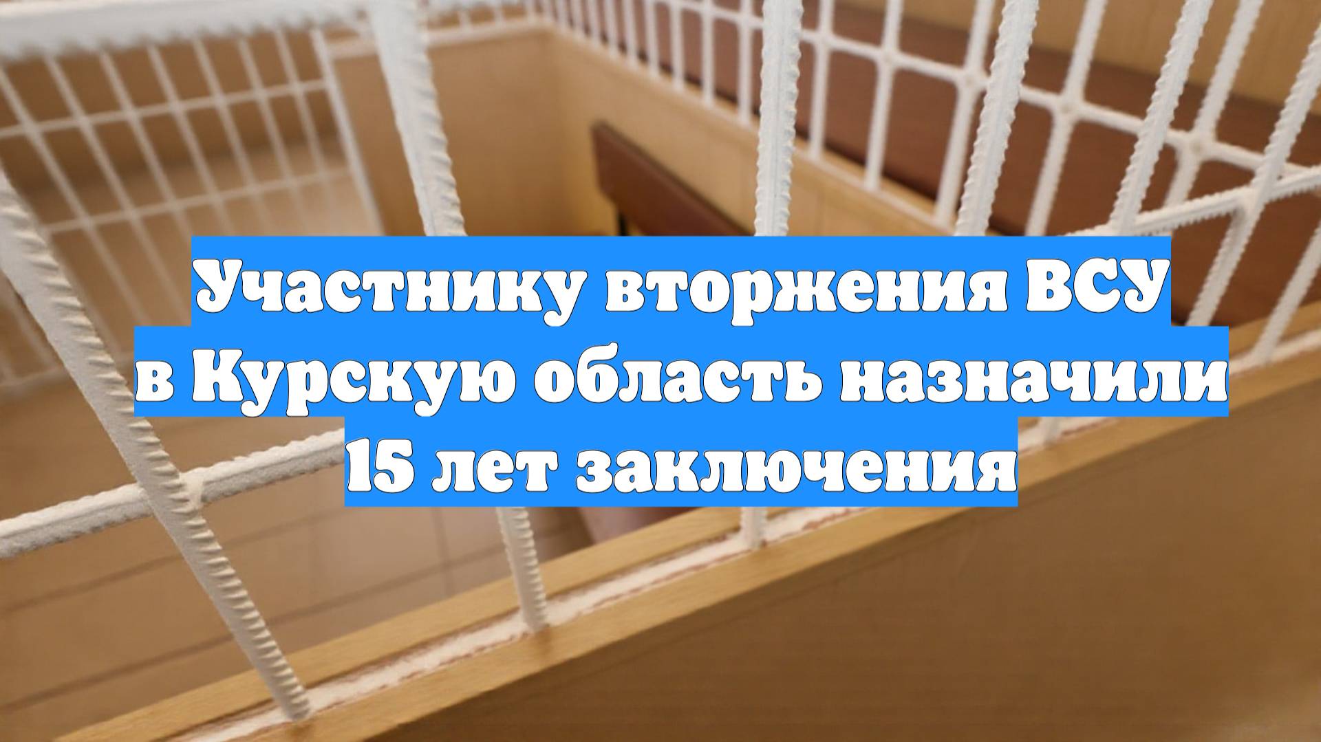Участнику вторжения ВСУ в Курскую область назначили 15 лет заключения