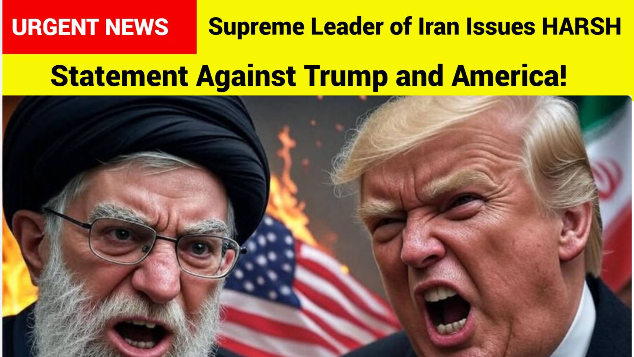 Urgent! Supreme Leader of Iran Issues HARSH Statement Against Trump and America!