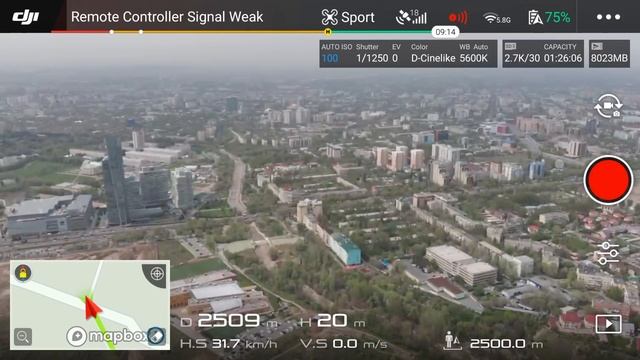 DJI  MAVIC  AIR  улетел на 5.8 ггц всего на 2.8 километра.