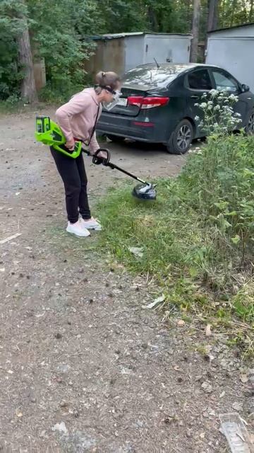 #гринворкс #аккумуляторныйтриммер #триммер #газонокосилка #greenworks #техника #триммергринворкс