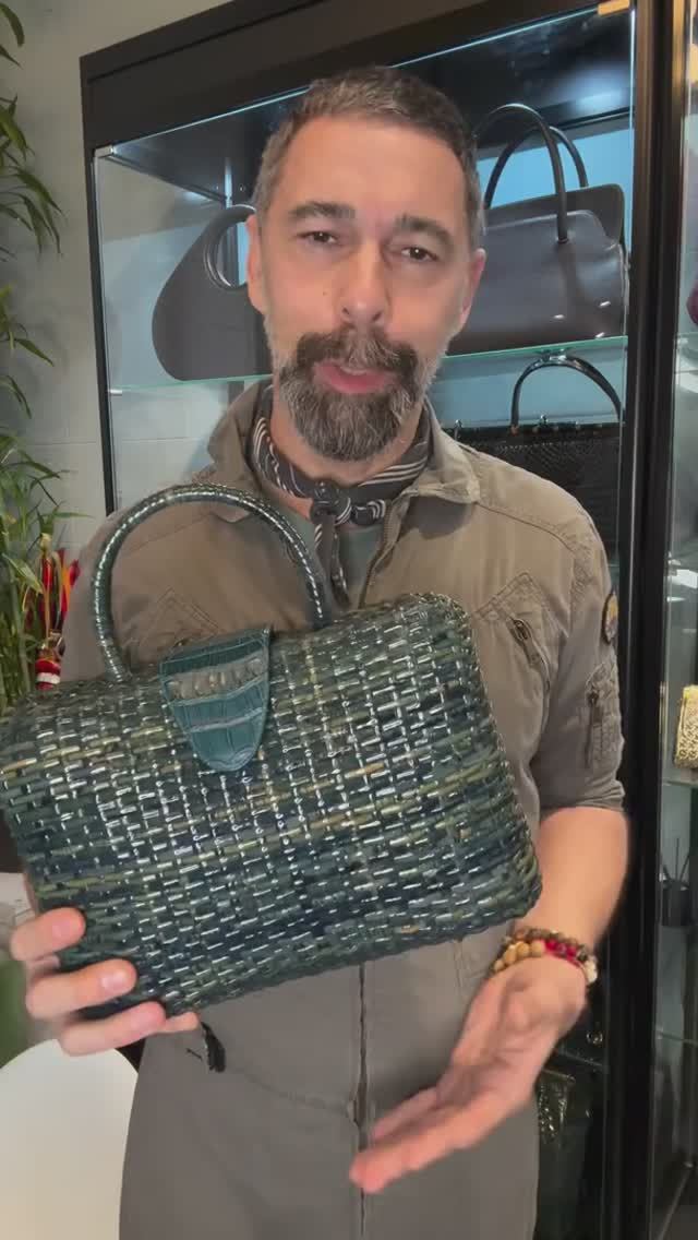 Винтажная сумка из соломки