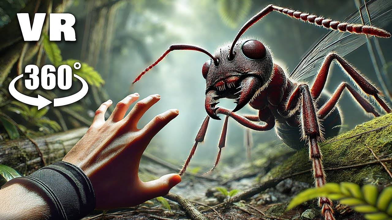 360  VR Гигантские насекомые преследуют вас! Можете ли вы избежать