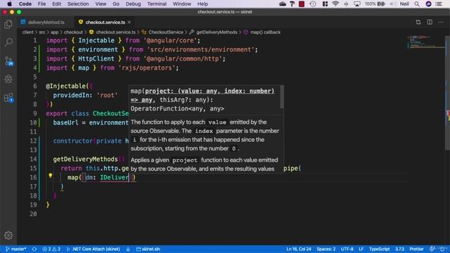 237 Creating the delivery form