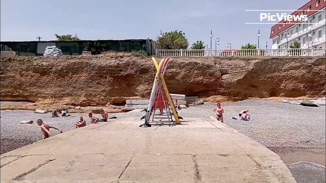Крым сегодня 18 июня 2025. Пляж Николаевка в Симферополе. Черное море и погода в Крыму сейчас