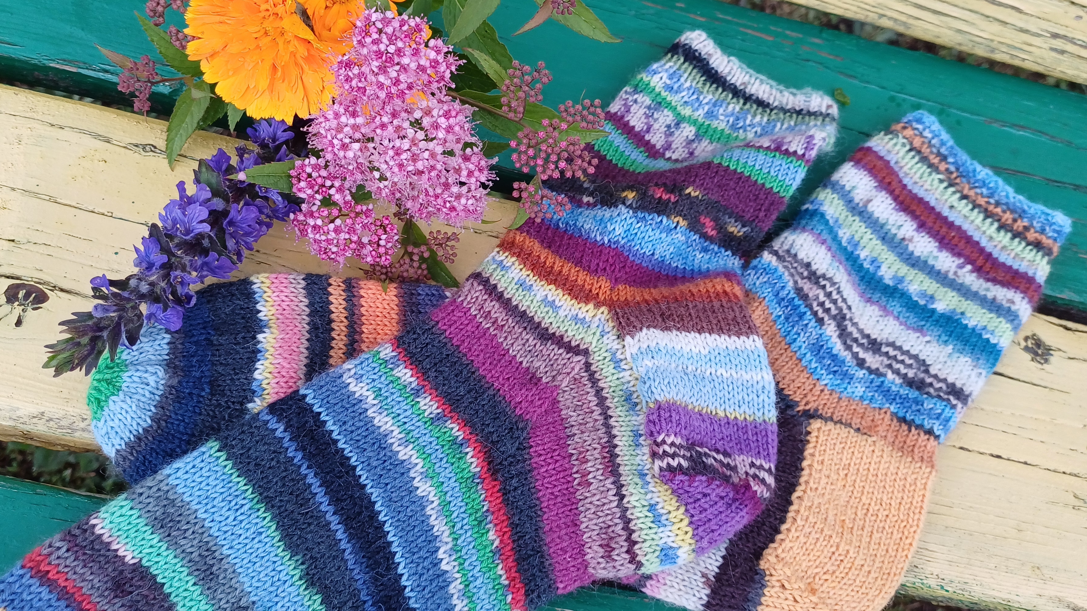 "Scrappi socks"🧶💕👍Носочный VLOG🧦