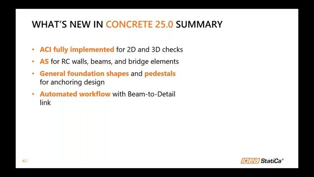 (IDEA StatiCa Concrete) What's new in IDEA StatiCa 25.0 (APAC)