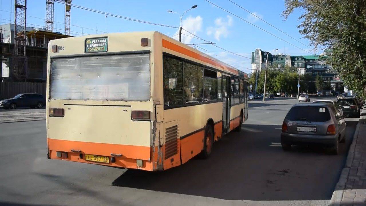 Автобус Mercedes-Benz O405N2 (АС 097 22). Покатушки по Барнаулу без глушака.