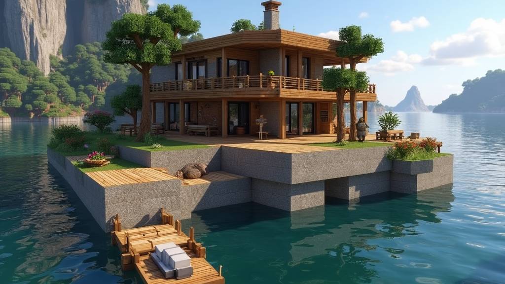 🌅 Закат над водой — Тихий вечер на платформе 🛶✨