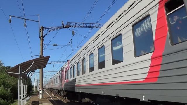 Электровоз ЭП1М-494 с поездом №468 Адлер — Смоленск