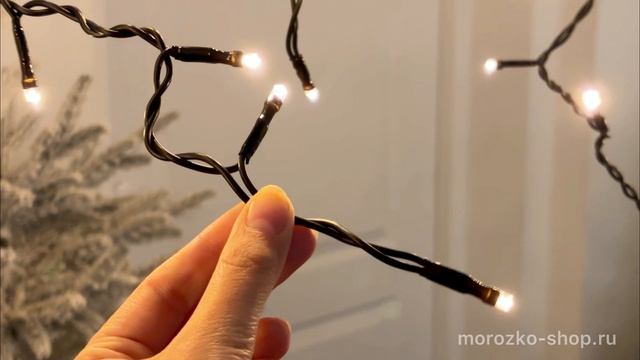Светодиодная бахрома Quality Light 3.1*0.5 м, 150 экстра теплых белых LED ламп, PIL150-11-2EWW