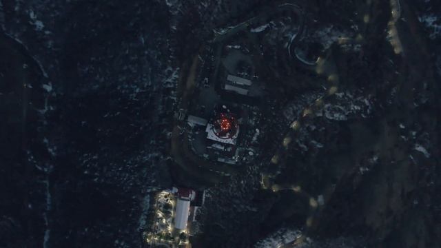 Полет к телебашне Кок-Тюбе.